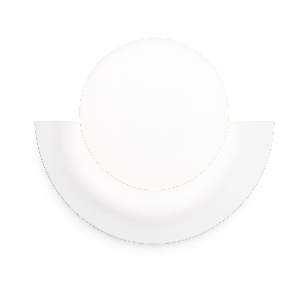 
Bolla Lucente Glass Globe Wall Sconce Hardwired G9 LED Ready