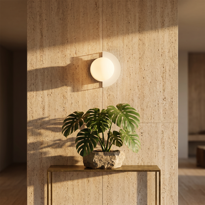 Bolla Lucente Glass Globe Wall Sconce Hardwired G9 LED Ready