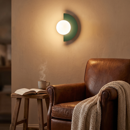 Bolla Lucente Glass Globe Wall Sconce Hardwired G9 LED Ready