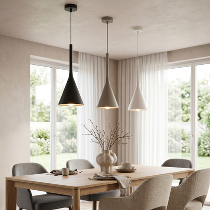 Calla Cone Pendant Light Sculptural Funnel Hanging Lamp