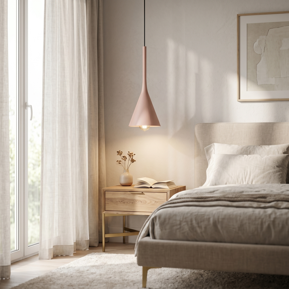
Calla Cone Pendant Light Sculptural Funnel Hanging Lamp