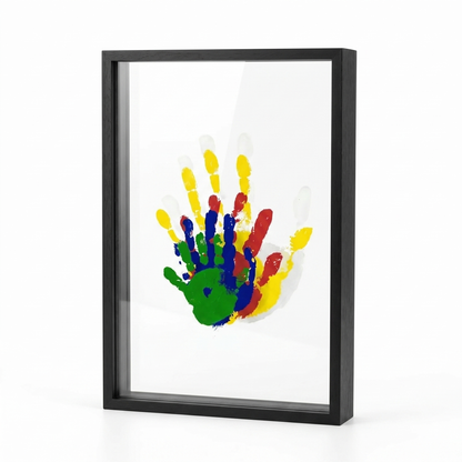 Impronta Baby Handprint Keepsake Frame Floating Double Glass Display