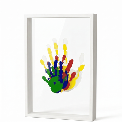 Impronta Baby Handprint Keepsake Frame Floating Double Glass Display