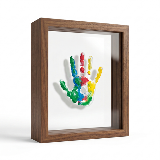 
Impronta Baby Handprint Keepsake Frame Floating Double Glass Display