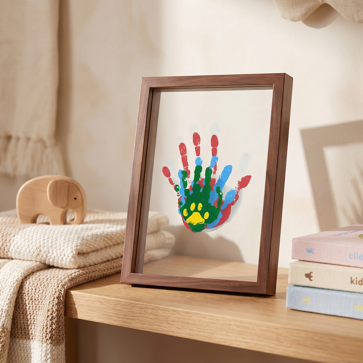 
Impronta Baby Handprint Keepsake Frame Floating Double Glass Display