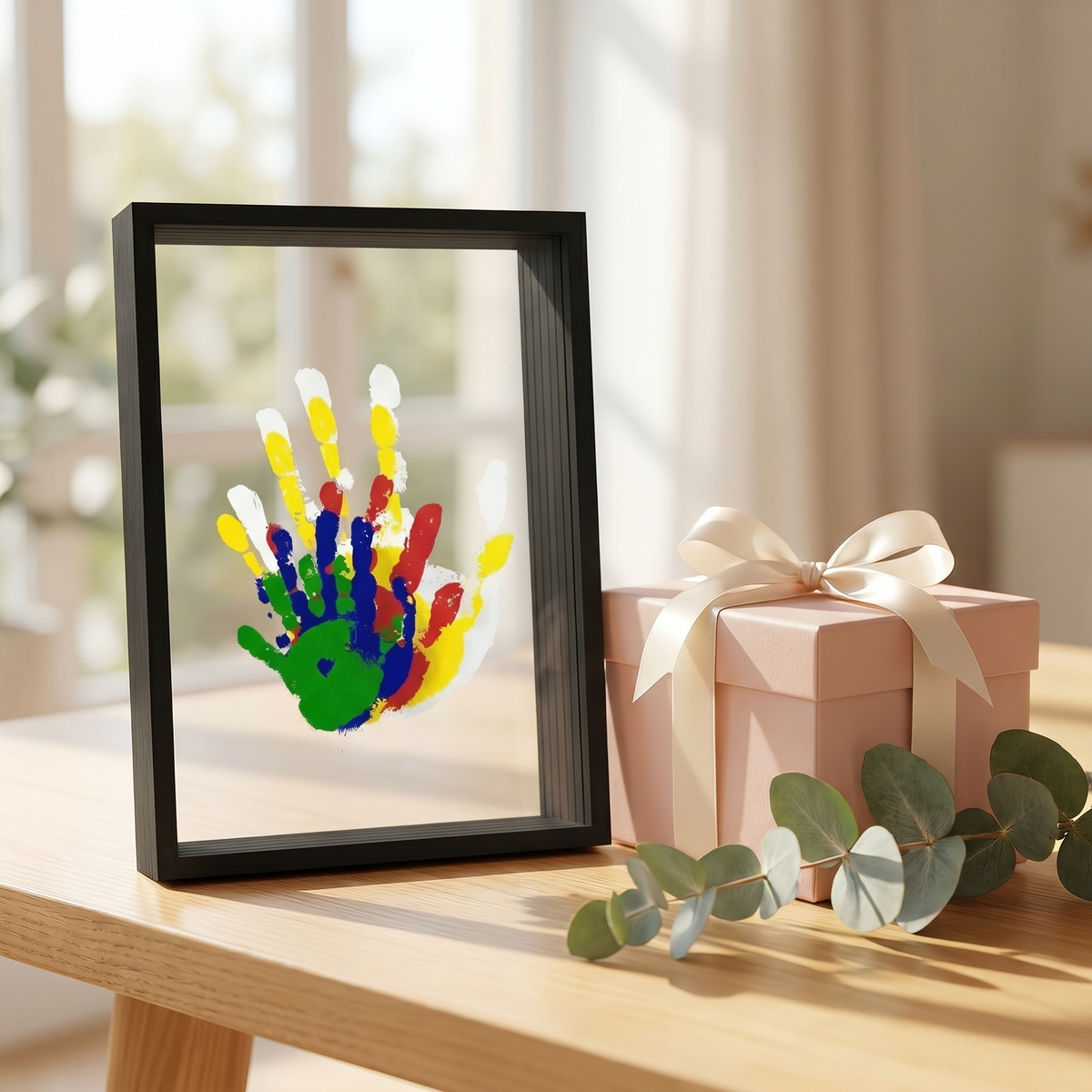 
Impronta Baby Handprint Keepsake Frame Floating Double Glass Display