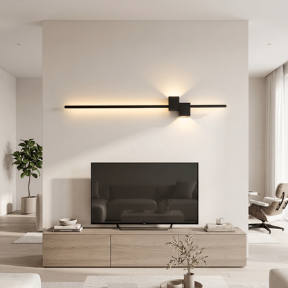Filo Linear LED Wall Light Slim Metal Bar Up and Down Sconce