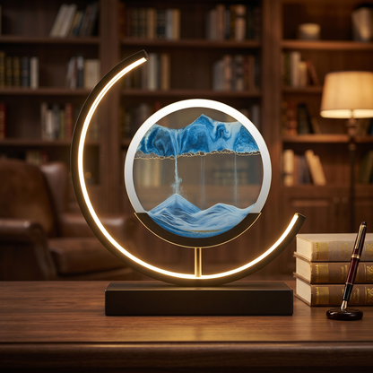 Duna Moving Sand Art Lamp Dimmable LED Desk and Bedside Light