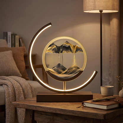 Duna Moving Sand Art Lamp Dimmable LED Desk and Bedside Light