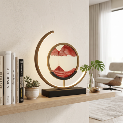 Duna Moving Sand Art Lamp Dimmable LED Desk and Bedside Light