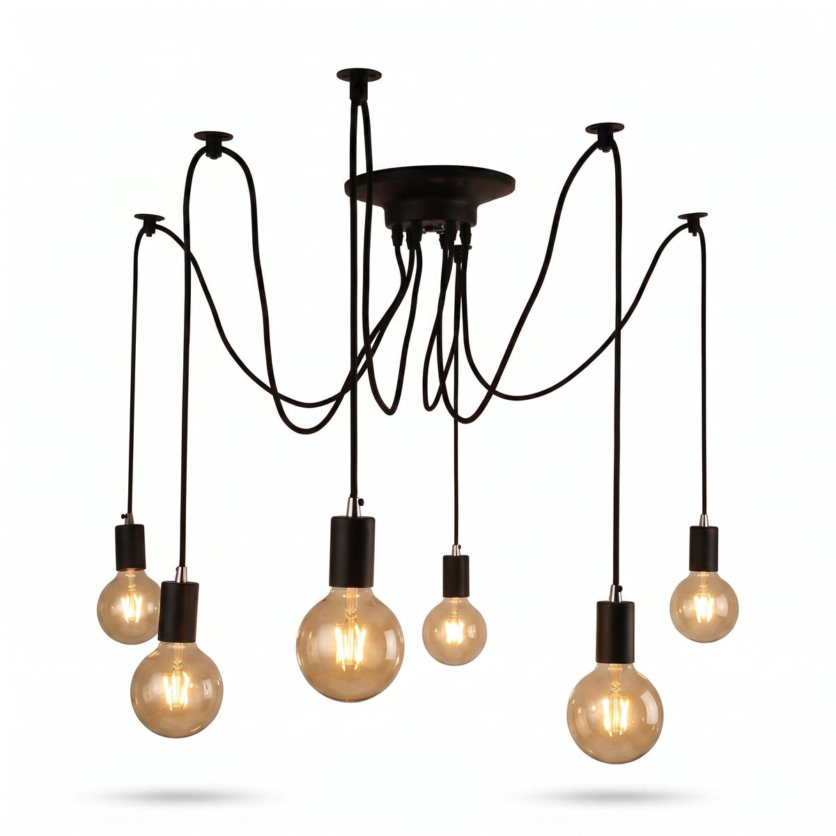 
Ragnatela Dorata Spider Chandelier Multi-Arm Edison Bulb Ceiling Light