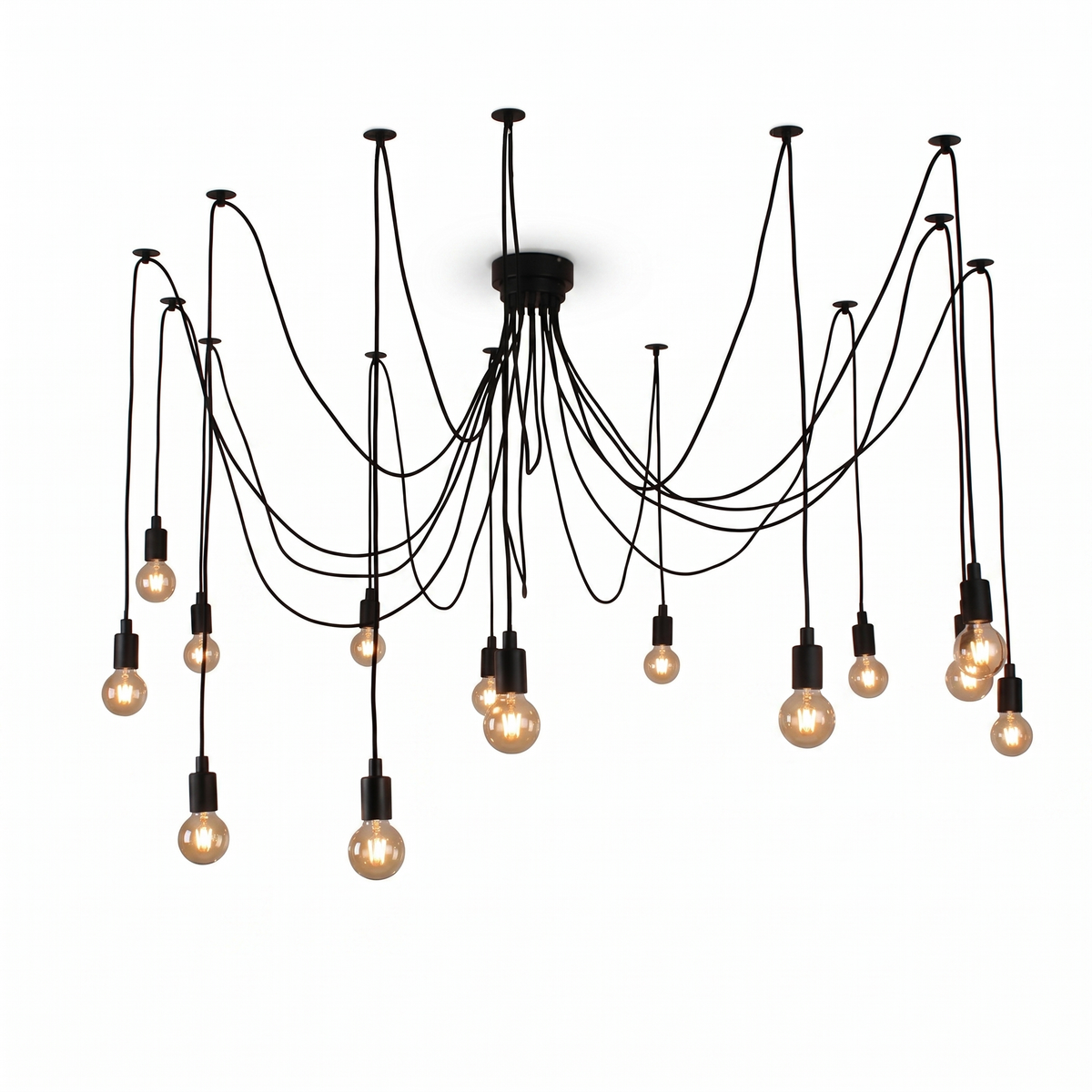 
Ragnatela Dorata Spider Chandelier Multi-Arm Edison Bulb Ceiling Light
