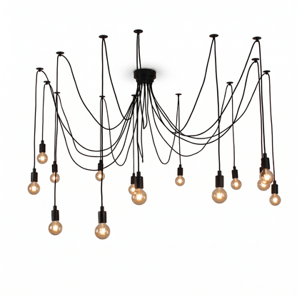 Ragnatela Dorata Spider Chandelier Multi-Arm Edison Bulb Ceiling Light