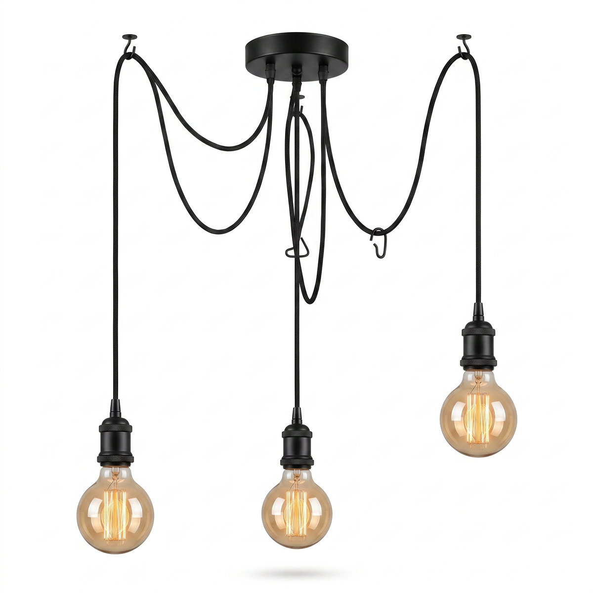 
Ragnatela Dorata Spider Chandelier Multi-Arm Edison Bulb Ceiling Light
