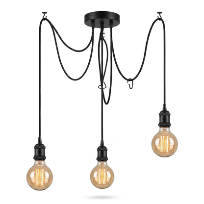 Ragnatela Dorata Spider Chandelier Multi-Arm Edison Bulb Ceiling Light