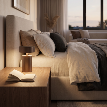 Vespera Tocco Cordless Table Lamp Rechargeable Touch Mushroom Light