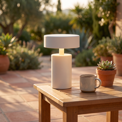 Vespera Tocco Cordless Table Lamp Rechargeable Touch Mushroom Light
